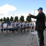 drum section playing